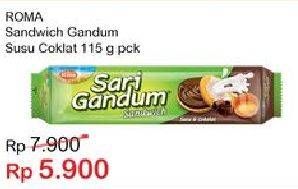 Promo Harga ROMA Sari Gandum Susu + Cokelat 115 gr - Indomaret