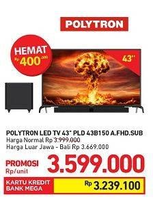 Promo Harga POLYTRON PLD 43B150  - Carrefour