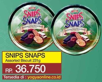 Promo Harga SNIPS SNAPS Biskuit Assorted 231 gr - Yogya