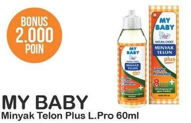 Promo Harga MY BABY Minyak Telon Plus 60 ml - Alfamart