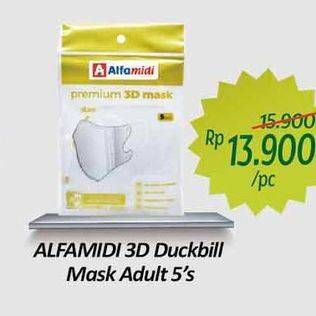 Promo Harga ALFAMIDI Masker 3D Duckbill Adult 5 pcs - Alfamidi