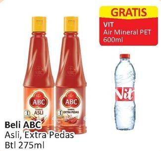 Promo Harga ABC Sambal Asli, Extra Pedas 275 ml - Alfamart