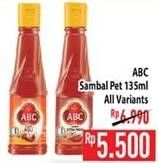 Promo Harga ABC Sambal All Variants 135 ml - Hypermart