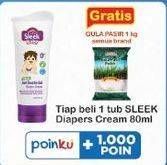 Promo Harga SLEEK Baby Antibacterial Diaper Cream 80 ml - Indomaret