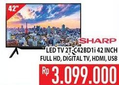 Promo Harga SHARP 2T-C42BD1i | LED TV 42"  - Hypermart