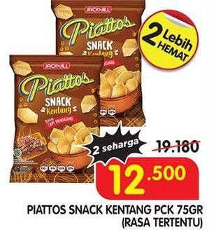 Promo Harga PIATTOS Snack Kentang 75 gr - Superindo