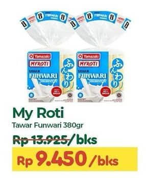 Promo Harga My Roti Roti Tawar Funwari 380 gr - TIP TOP
