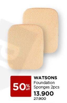 Promo Harga WATSONS Foundation Sponge 2 pcs - Watsons