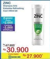 Promo Harga Zinc Shampoo Refreshing Cool 340 ml - Indomaret