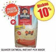 Promo Harga Quaker Oatmeal 600 gr - Superindo