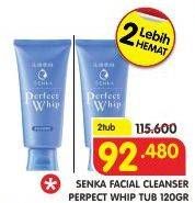 Promo Harga SENKA Perfect Whip Facial Foam per 2 pcs 120 gr - Superindo