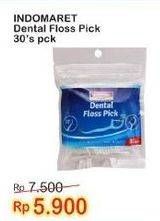Promo Harga INDOMARET Dental Floss Pick 30 pcs - Indomaret