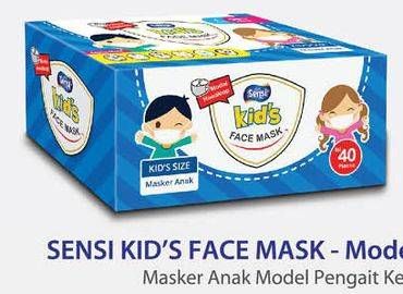Promo Harga SENSI Kids Mask Headloop 40 pcs - Guardian