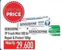 Promo Harga SENSODYNE Pasta Gigi Original, Fresh Mint 100 gr - Hypermart