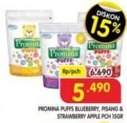 Promo Harga Promina Puffs Blueberry, Pisang, Strawberry Apple 15 gr - Superindo