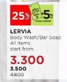 Harga Lervia Body Wash/Bar Soap