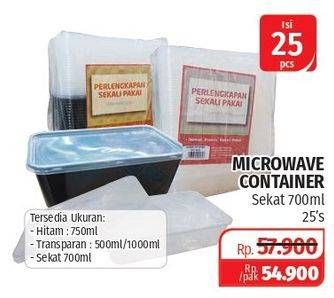 Promo Harga Microwave Container 25 pcs - Lotte Grosir