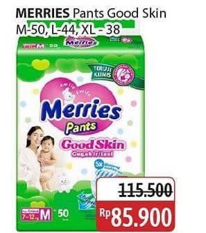 Promo Harga Merries Pants Good Skin M50, L44, XL38 38 pcs - Alfamidi