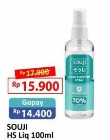 Promo Harga SOUJI Hand Sanitizer Spray 100 ml - Alfamart
