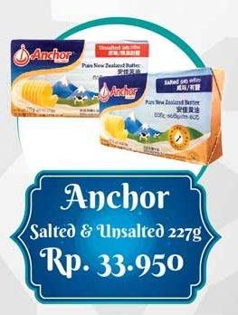 Promo Harga ANCHOR Butter Salted, Unsalted 227 gr - Yogya