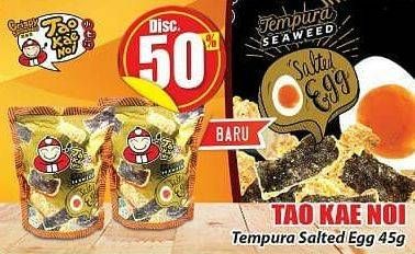 Promo Harga TAO KAE NOI Hi Tempura Salted Egg 45 gr - Hari Hari