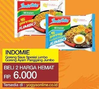 Promo Harga INDOMIE Mi Goreng Jumbo Ayam Panggang, Spesial per 2 pcs 129 gr - Yogya