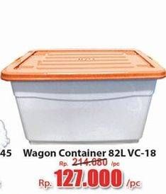 Promo Harga LION STAR Wagon Container VC-18 82000 ml - Hari Hari