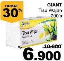 Promo Harga GIANT Tisu Wajah 200 pcs - Giant