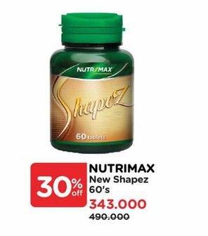 Promo Harga Nutrimax Vitamin Shapez 60 pcs - Watsons