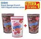 Promo Harga OISHI Sponge Crunch All Variants per 2 pouch - Indomaret