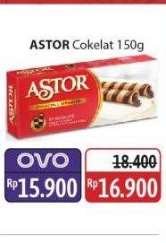 Promo Harga Astor Wafer Roll Chocolate 150 gr - Alfamidi