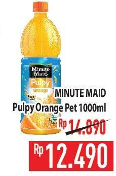 Promo Harga MINUTE MAID Juice Pulpy Orange 1000 ml - Hypermart