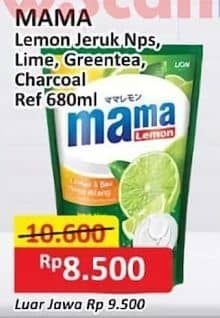 Promo Harga Mama Lemon Cairan Pencuci Piring Jeruk Nipis 680 ml - Alfamart