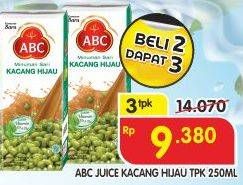 Promo Harga ABC Minuman Sari Kacang Hijau per 3 box 250 ml - Superindo