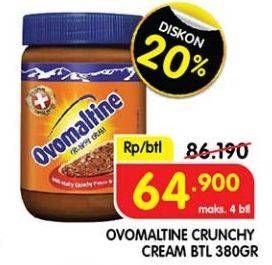 Promo Harga OVOMALTINE Selai Crunchy Cream 380 gr - Superindo