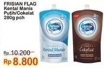 Promo Harga Frisian Flag Susu Kental Manis Cokelat, Putih 280 gr - Indomaret