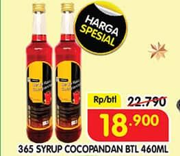 Promo Harga 365 Syrup Cocopandan 460 ml - Superindo