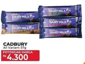 Promo Harga Cadbury Dairy Milk All Variants 57 gr - Yogya