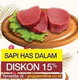 Promo Harga Daging Has Dalam (Tenderloin) per 100 gr - Yogya