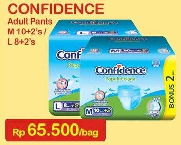 Promo Harga Confidence Adult Diapers Pants M10+2, L8+2  - Indomaret