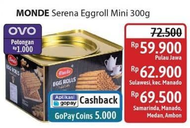 Promo Harga Monde Serena Egg Roll 300 gr - Alfamidi