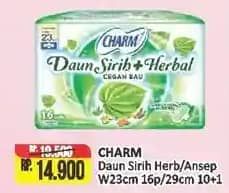 Promo Harga Charm Daun Sirih + Herbal Wing 29cm, Wing 23cm 11 pcs - Alfamart