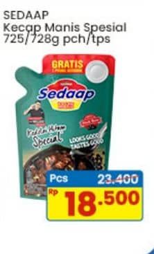 Promo Harga Sedaap Kecap Manis Kedelai Hitam Special 725 ml - Indomaret