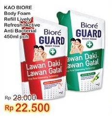 Promo Harga BIORE Guard Body Foam Active Antibacterial, Lively Refresh 450 ml - Indomaret