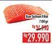 Promo Harga Salmon Fillet per 100 gr - Hypermart