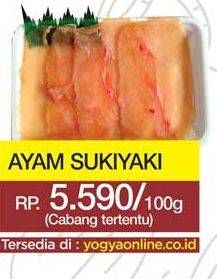 Promo Harga Ayam Sukiyaki per 100 gr - Yogya