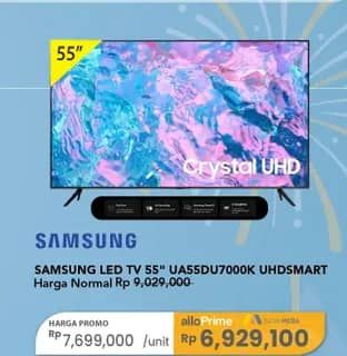 Promo Harga Samsung UA55DU7000K UDH Smart TV  - Carrefour