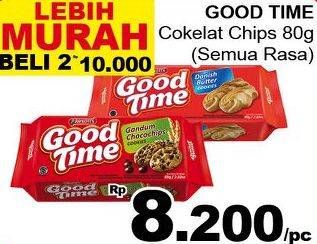 Promo Harga GOOD TIME Cookies Chocochips All Variants per 2 pcs 80 gr - Giant