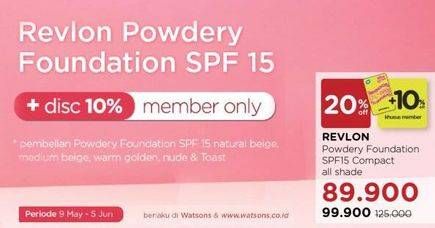 Promo Harga REVLON Powdery Foundation All Variants 14 gr - Watsons