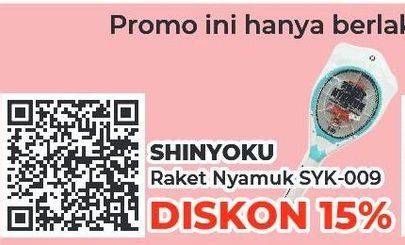 Promo Harga Shinyoku Raket Nyamuk SYK 009  - Yogya